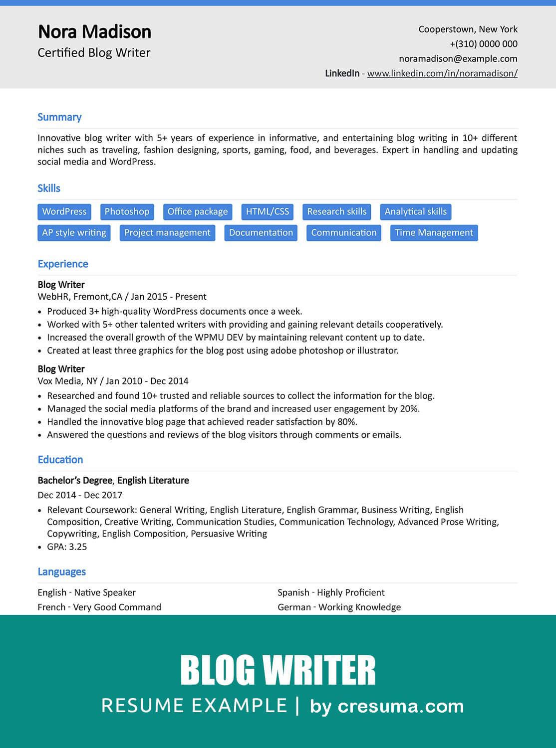 resume writer winnipeg