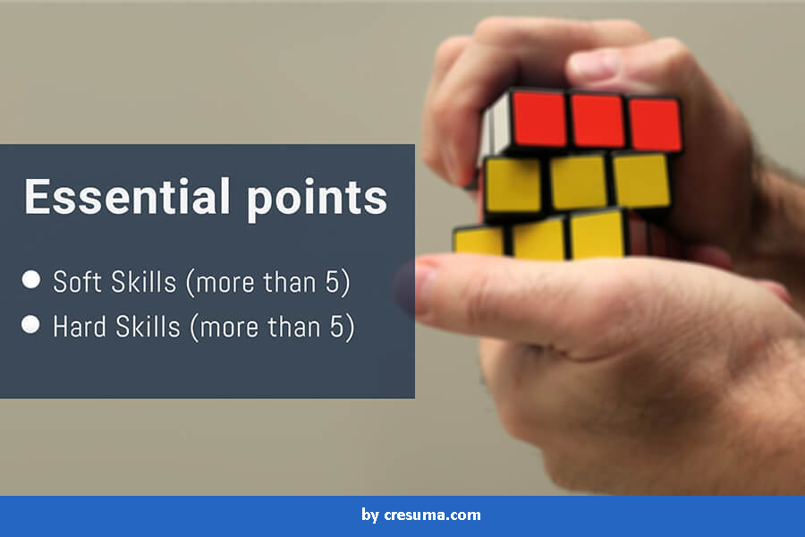 number of skills to add in a Event Planner skills section