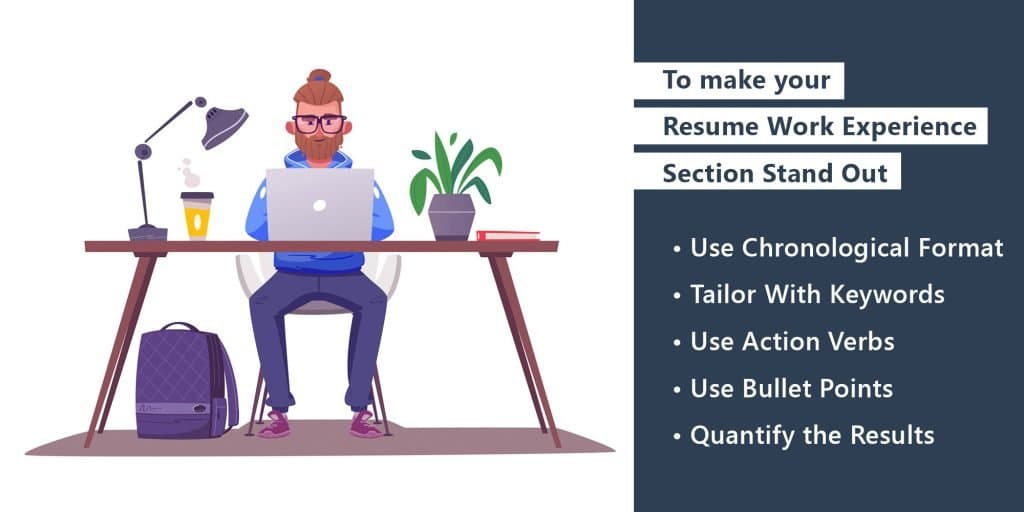 resume work experience section - tips