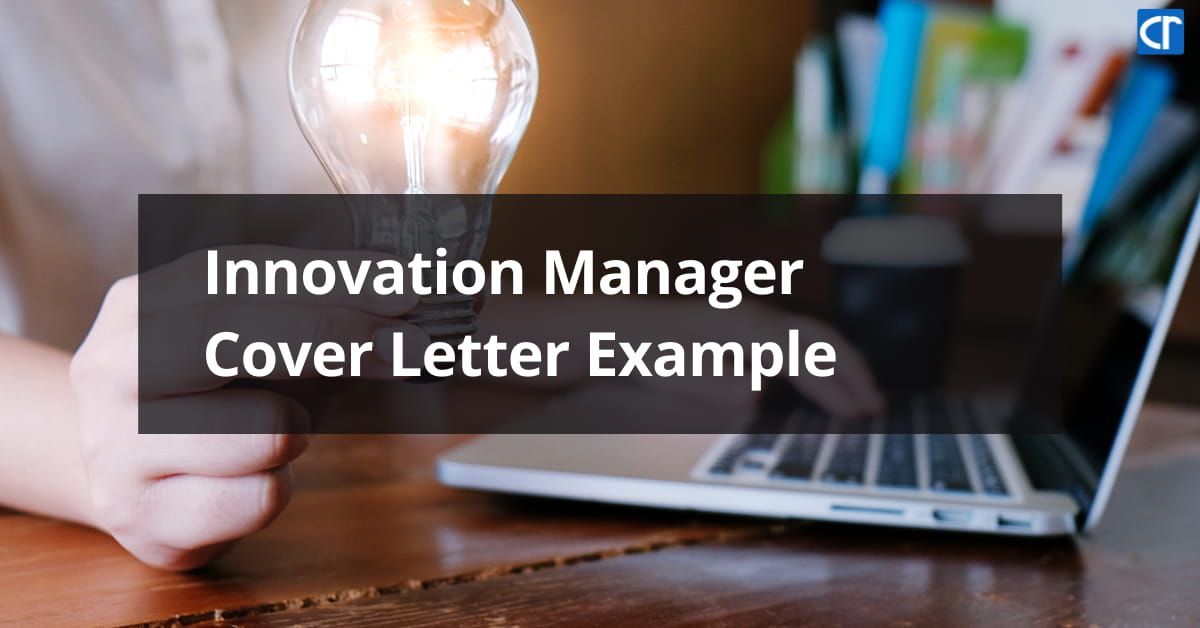 Innovation Manager Cover Letter Example