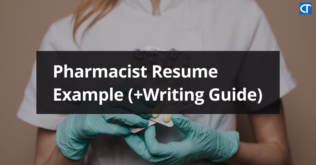 Pharmacist Resume Example