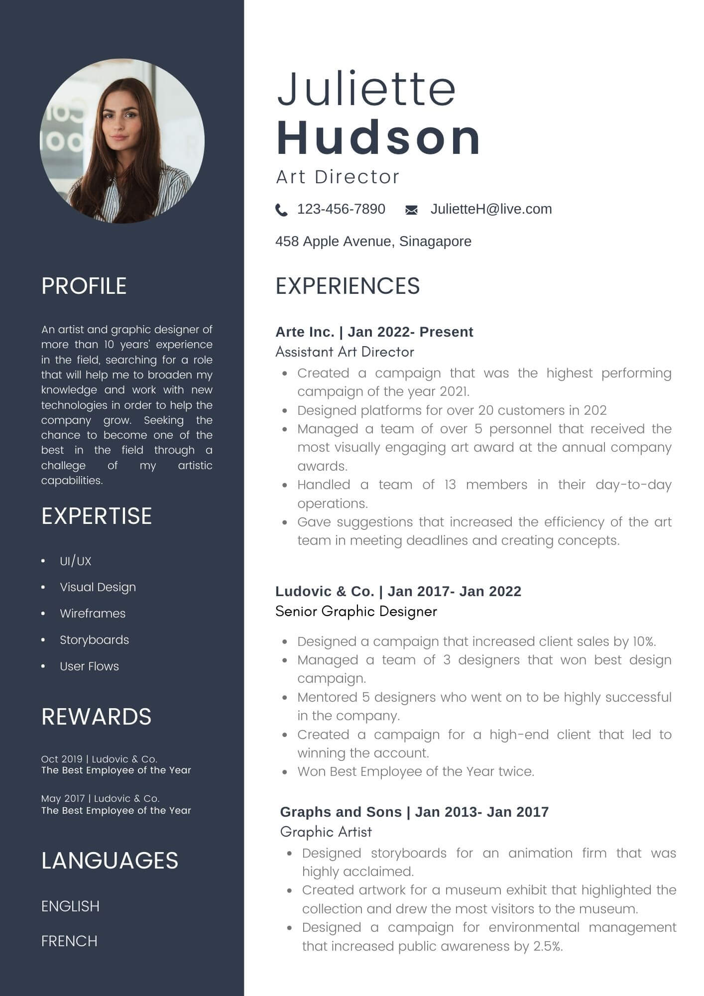 good resume template singapore