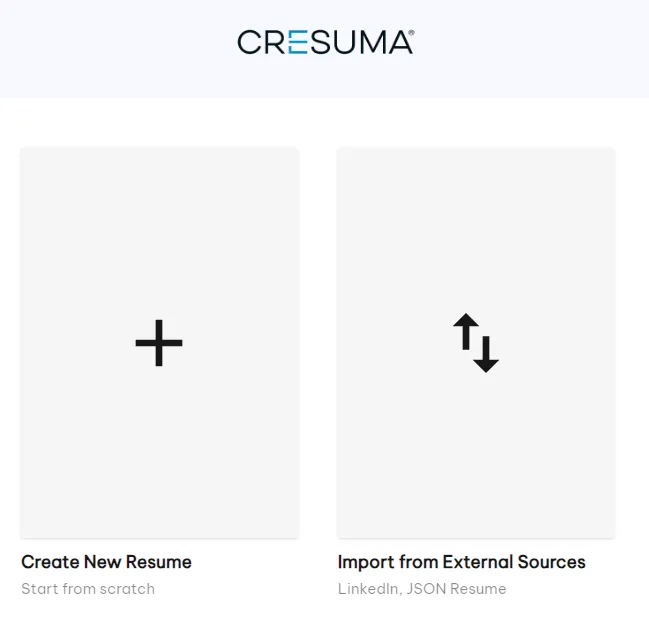 Cresuma resume builder app create resume view