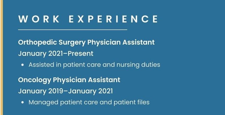 The Ultimate Physician's Assistant Resume Template