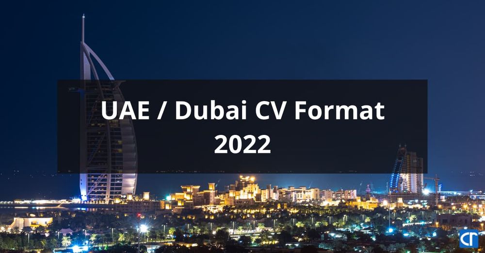 UAE/dubai cv format 2022 featured image