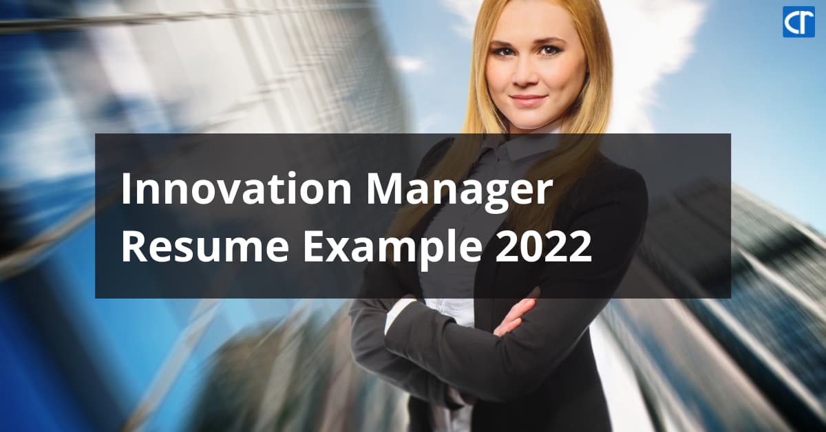 Innovation Manager Resume Example featured image