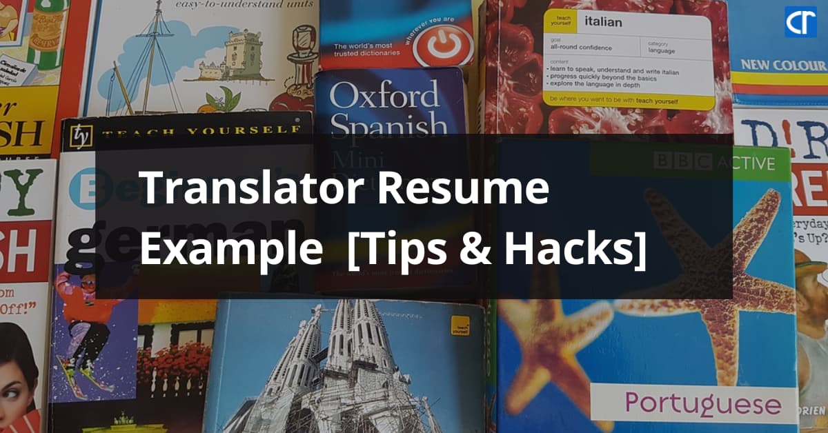 Translator resume example featured image
