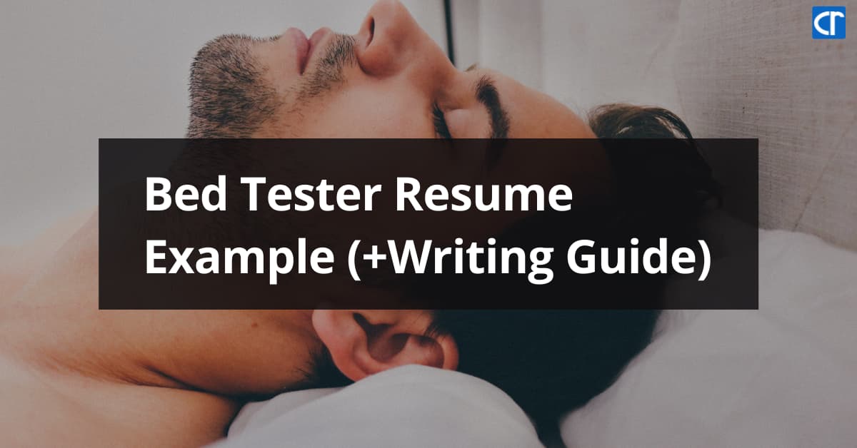 Bed Tester Resume Example featured image