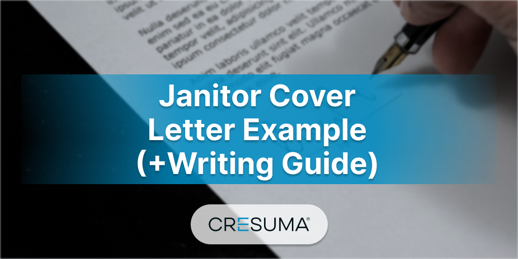 Janitor Cover Letter Example (How to Write Tips) | Cresuma