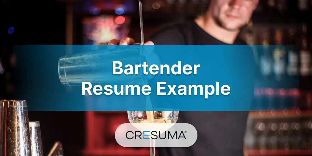 Bartender Resume Example