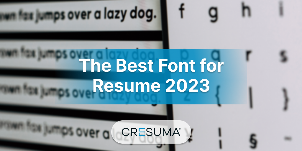 The top fonts for resumes 
2024