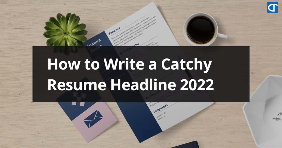 How to Write a Catchy Resume Headline - Resume Headline 1 