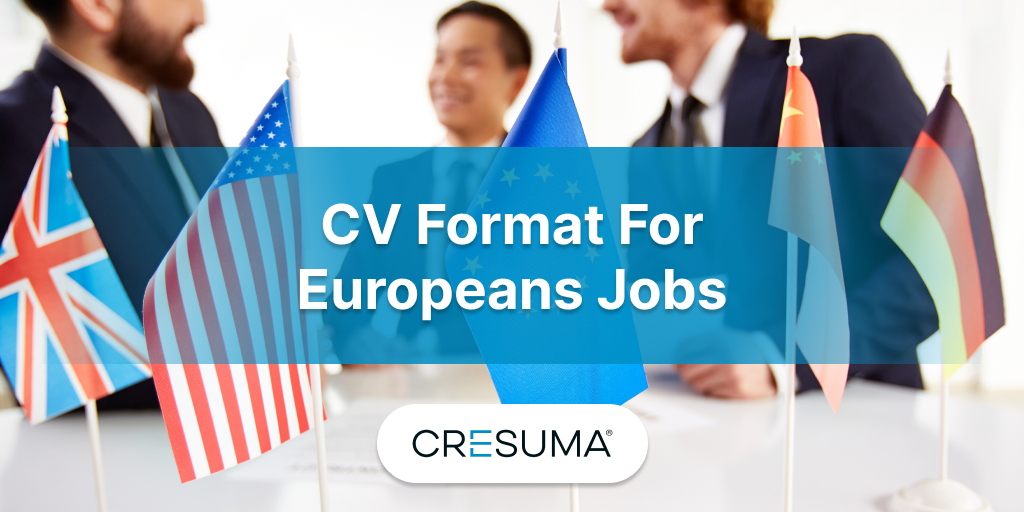 Cv Format For Europeans Jobs 