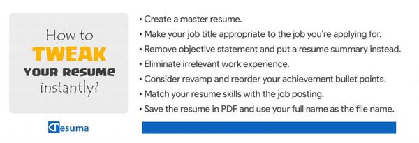Top 7 Hacks to Tweak Your Resume Instantly