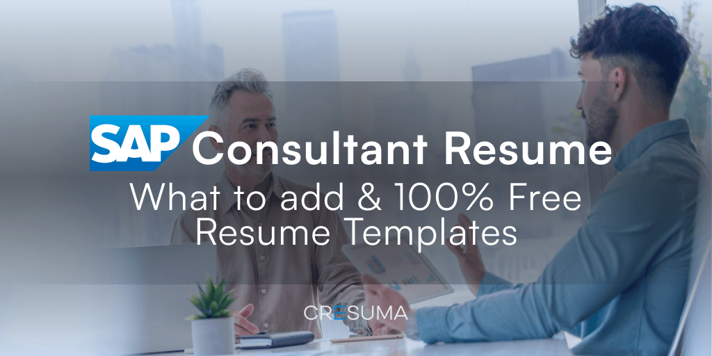 SAP Consultant Resume Examples and Templates