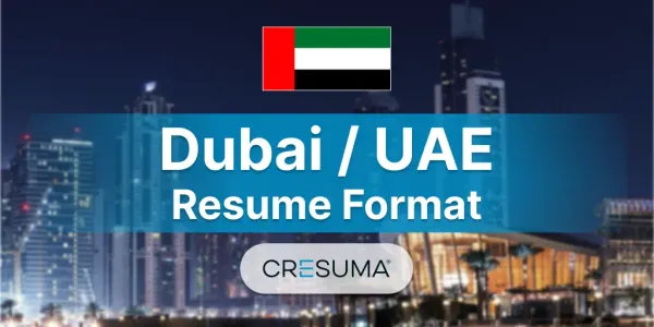 Dubai / UAE CV Format 2023